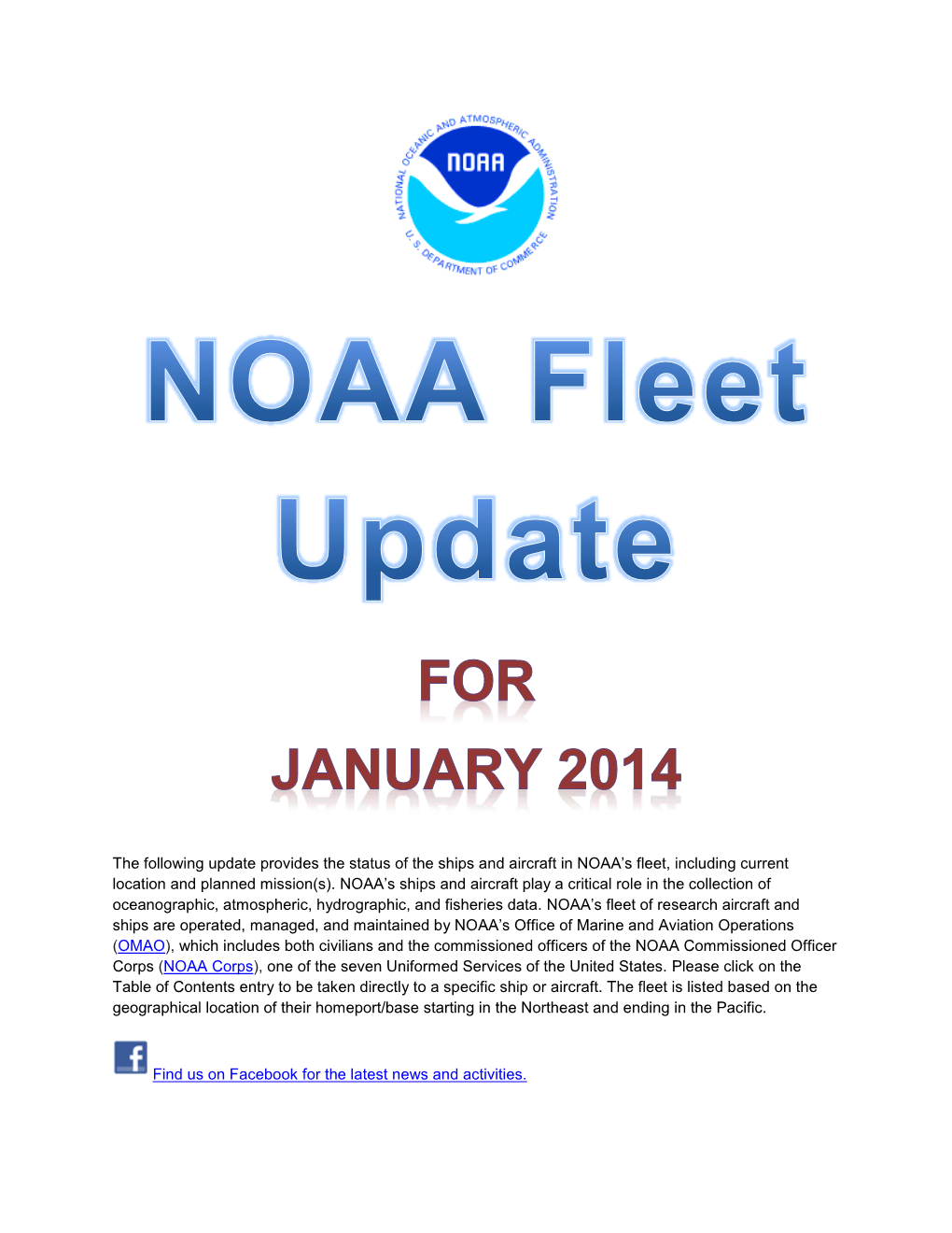 NOAA Fleet Update