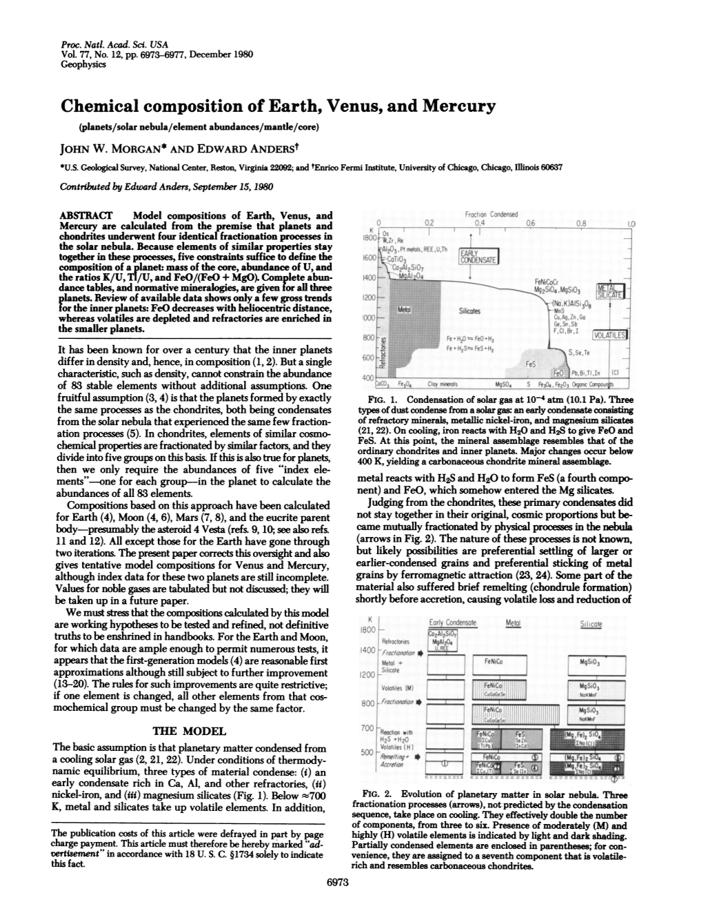 Chemical Composition of Earth,Venus, and Mercury