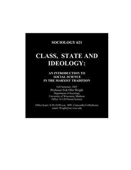 Class, State and Ideology