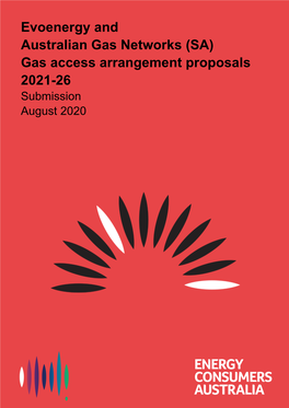 Evoenergy and Australian Gas Networks (SA) Gas Access Arrangement Proposals 2021-26 Submission August 2020