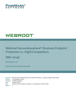 Webroot Secureanywhere Business Endpoint Protection Vs. Seven