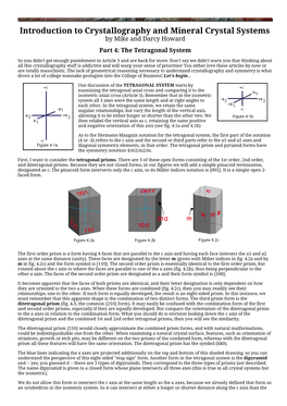 Introduction to Crystallography and Mineral Crystal Systems(4)