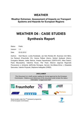 CASE STUDIES Synthesis Report