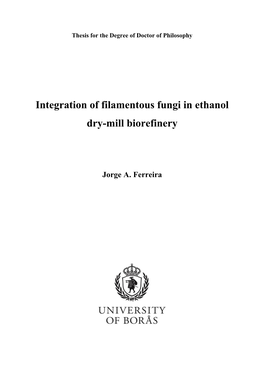 Integration of Filamentous Fungi in Ethanol Dry-Mill Biorefinery