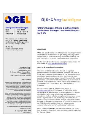 Oil, Gas & Energy Law Intelligence