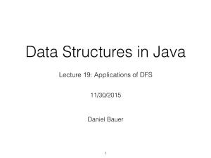 Lecture 19: Applications of DFS
