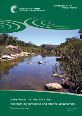 Lower Avon River Recovery Plan: Incorporating Foreshore and Channel Assessment