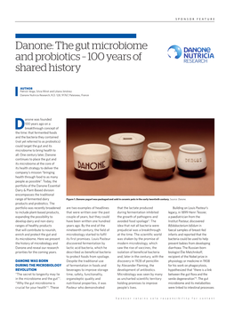 Danone: the Gut Microbiome and Probiotics – 100 Years of Shared History