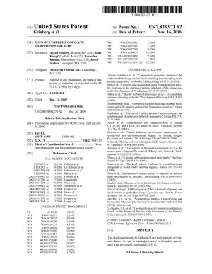 (12) United States Patent (10) Patent No.: US 7,833,971 B2 Grinberg Et Al