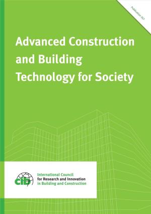 Advanced Construction and Building Technology for Society
