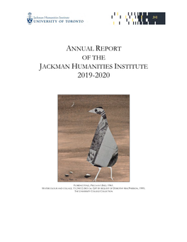 Annual Report of the Jackman Humanities Institute 2019-2020