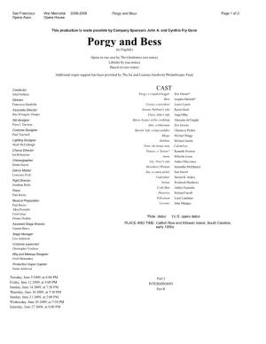 Porgy and Bess Page 1 of 2 Opera Assn
