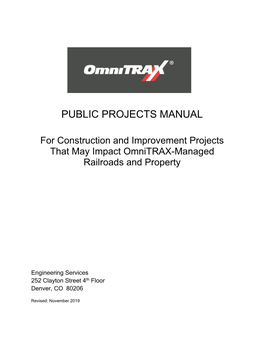 Public Projects Manual
