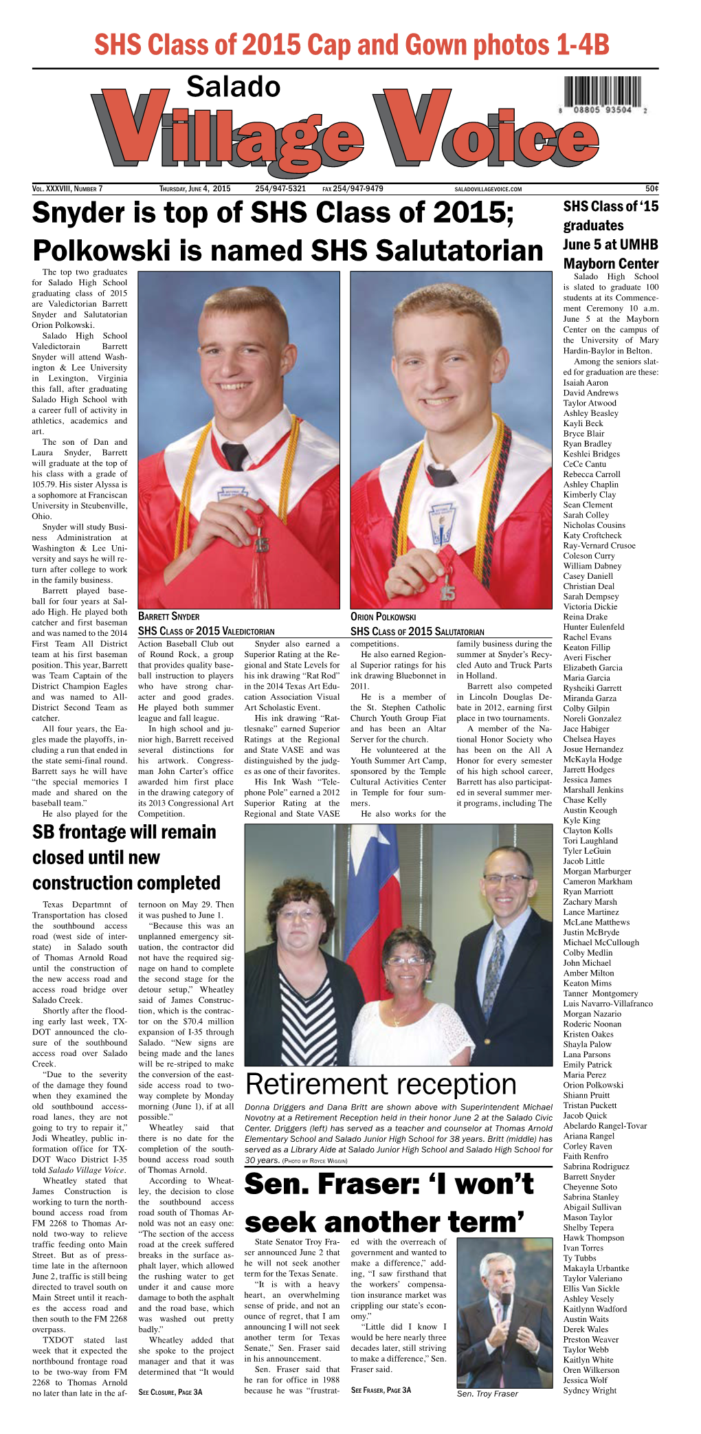 Salado Village Voice June 4, 2015, Page 5A