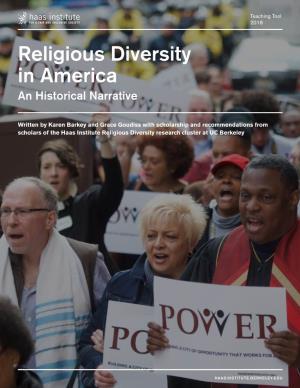 Religious Diversity in America an Historical Narrative