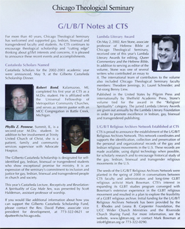 Chicago Theological Seminary GILIBIT Notes At