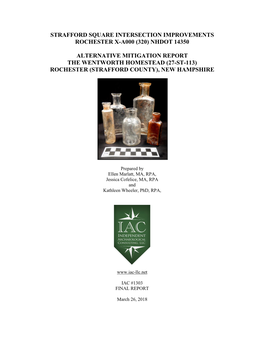 (320) Nhdot 14350 Alternative Mitigation Report