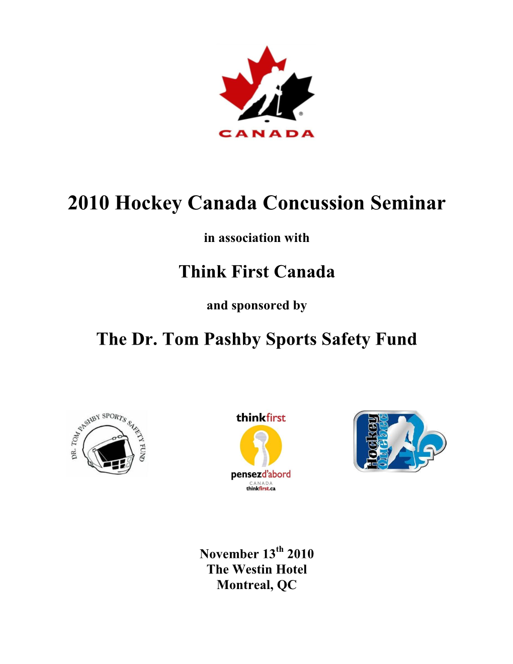 2010 Hockey Canada Concussion Seminar