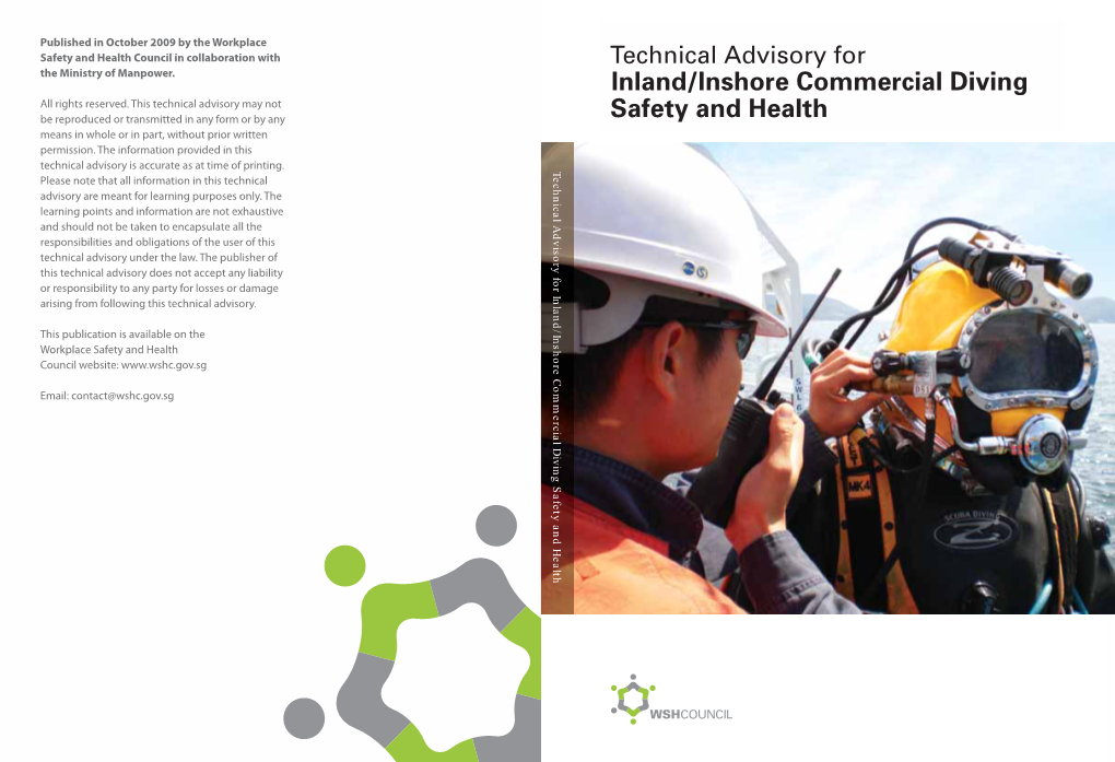 Technical Advisory for Inland/ Inshore Commercial Diving Safety and Health