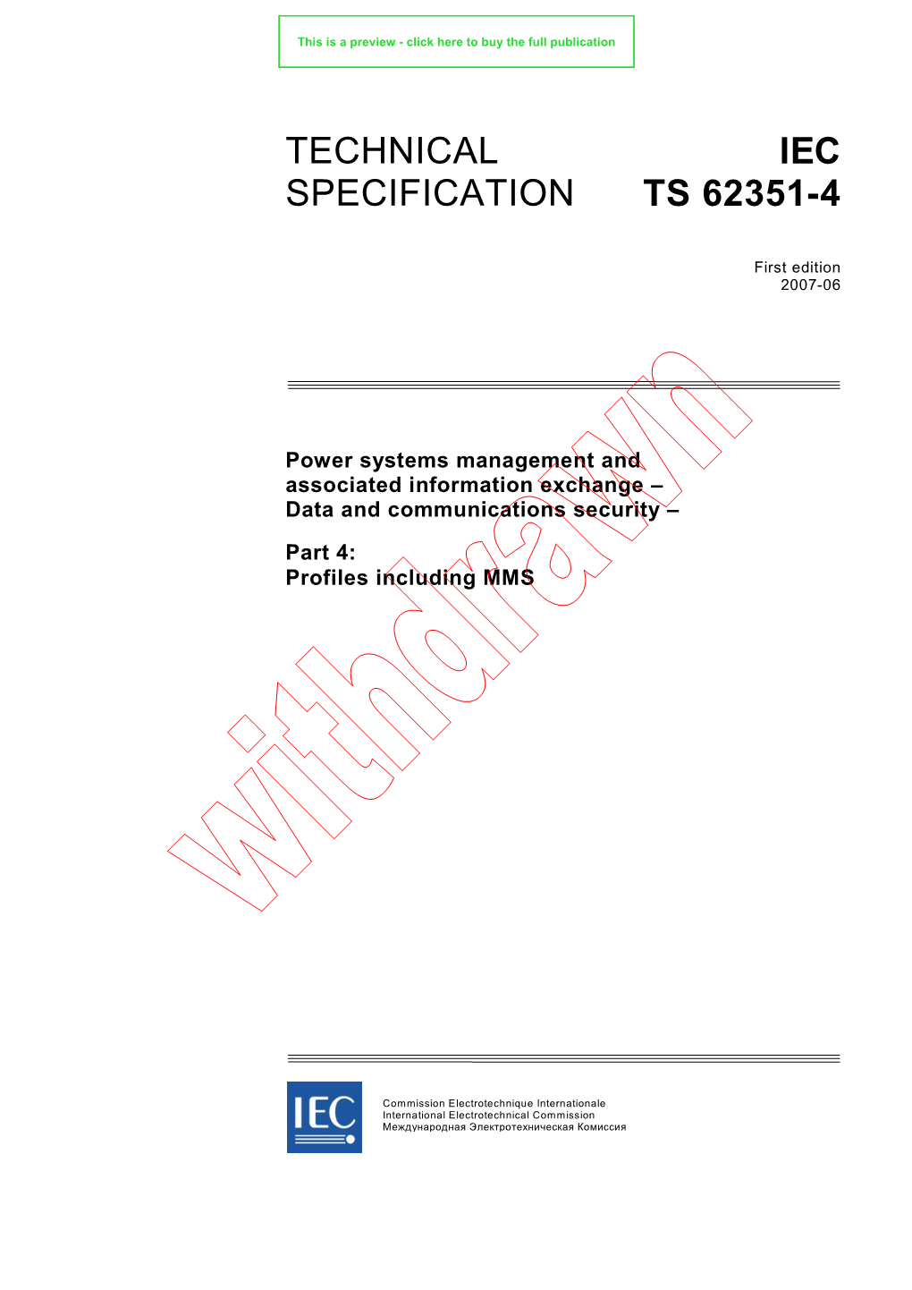 Technical Specification Iec Ts 62351-4