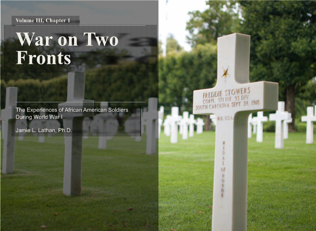 Bringing the Great War Home – Teaching with the Meuse-Argonne American Cemetery, Vol. 3 Ch. 1