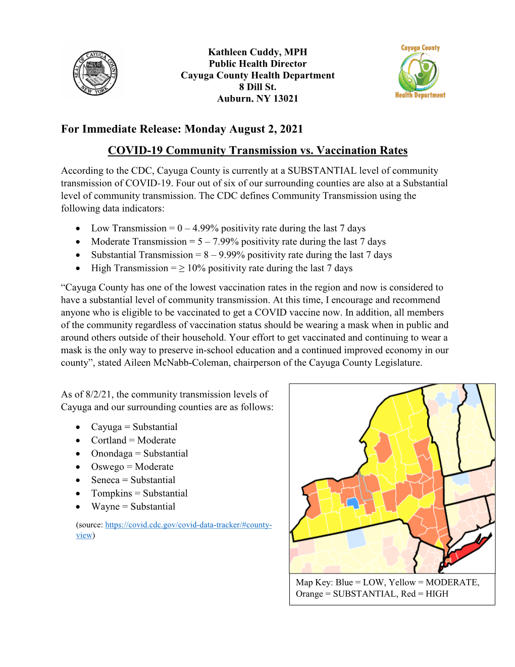 Vaccination Vs Community Transmission Levels