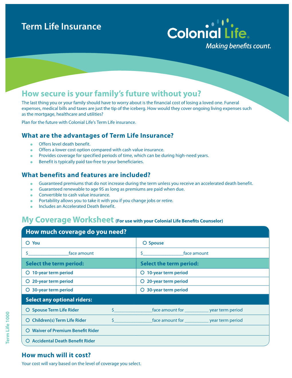 Colonial Term Life Insurance