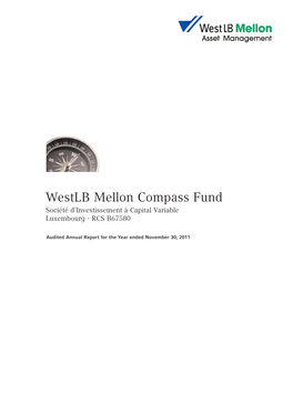 Westlb Mellon Compass Fund Société D’Investissement À Capital Variable Luxembourg - RCS B67580