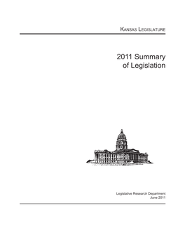 2011 Summary of Legislation