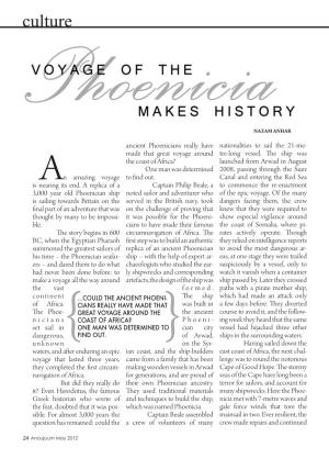 Voyage of the Phoenicia Makes History