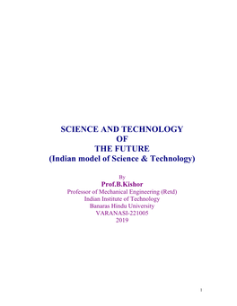 Indian Model of Science & Technology