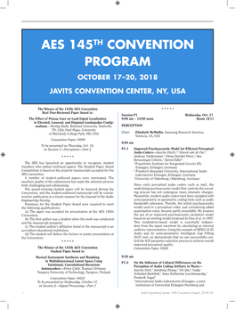 Convention Program
