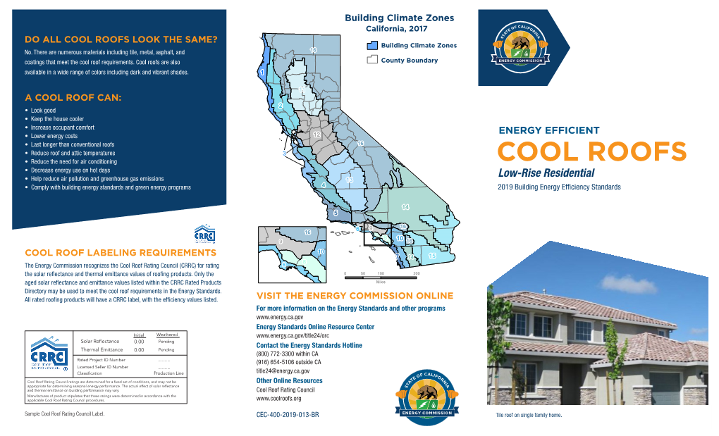 Energy Efficient Cool Roofs, Low-Rise Residential