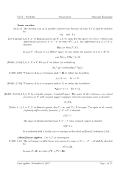 GMT – Varifolds Cheat-Sheet Sławomir Kolasiński Some Notation