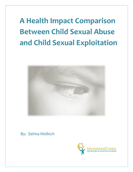 A Health Impact Comparison Between Child Sexual Abuse and Child Sexual Exploitation