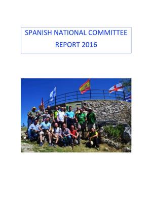 2016 Spanish National Committee Report 2016