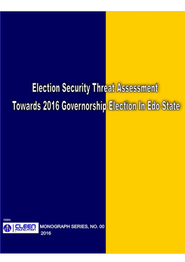 Edo State Election Security Threat Assessment