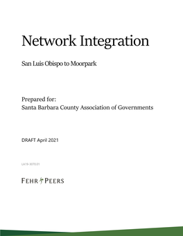 SBCAG Network Integration Plan Tier 2