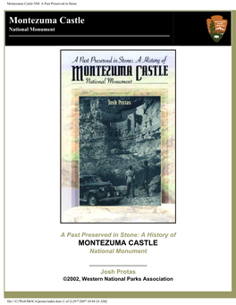 Montezuma Castle NM: a Past Preserved in Stone
