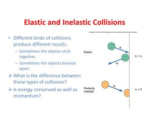Elastic and Inelastic Collisions