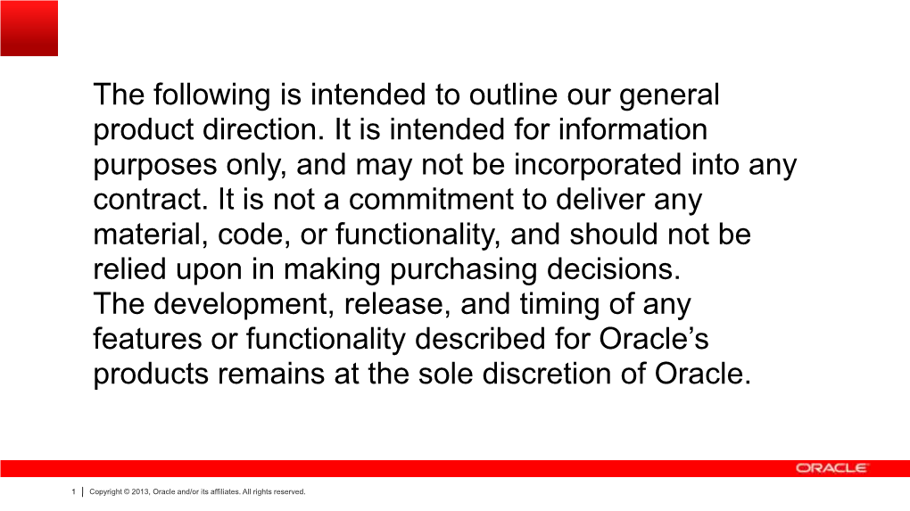 SPARC and Oracle Solaris Co-Engineered for Breakthrough Capabilities