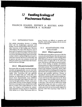 12 Feeding Ecology of Piscivorous Fishes