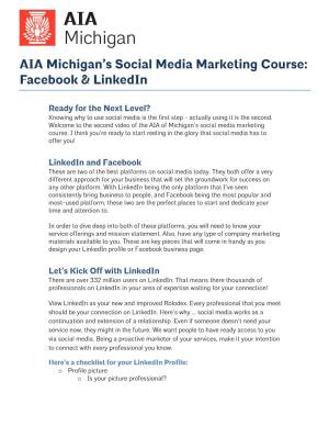 Social Media Marketing Course: Facebook & Linkedin