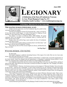 A Publication of the Sons of Confederate Veterans Lt. Gen. Wade Hampton Camp No