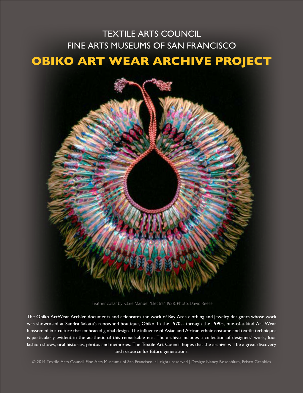 Obiko Art Wear Archive Project