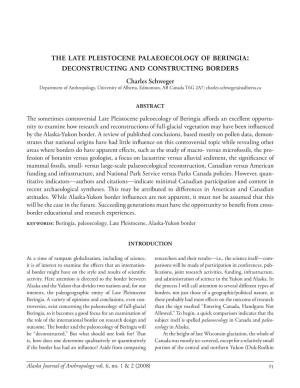 The Late Pleistocene Palaeoecology of Beringia