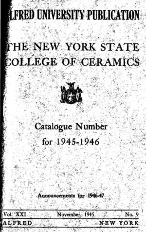 1945-46 Ceramics Catalogue.Pdf