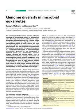 Genome Diversity in Microbial Eukaryotes