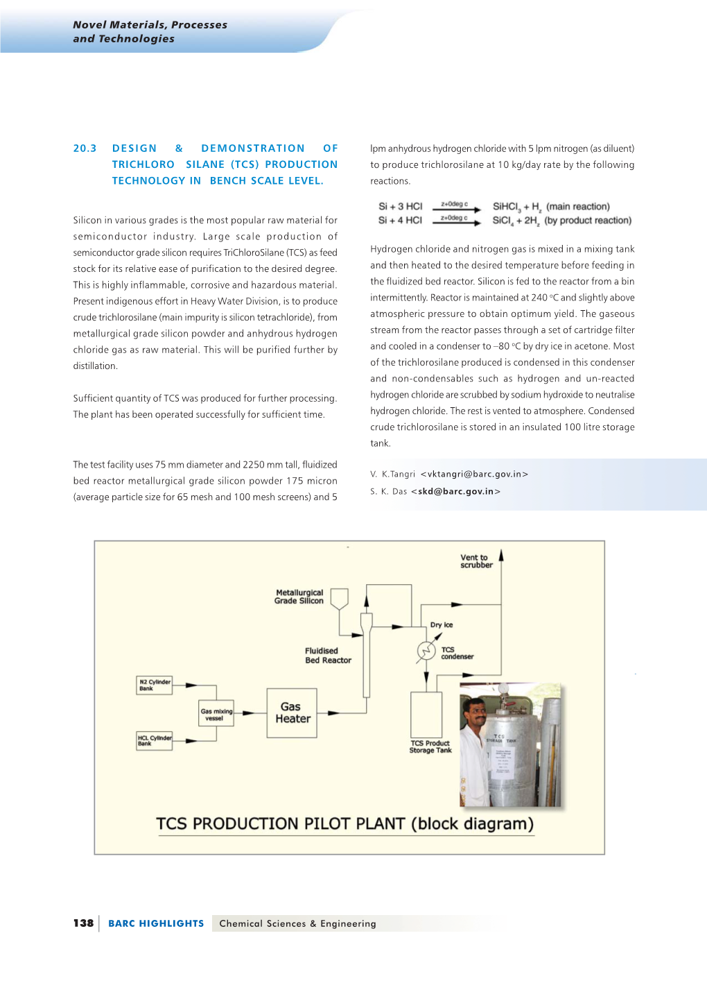 Trichlorosilane Production