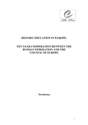 History Education in Europe